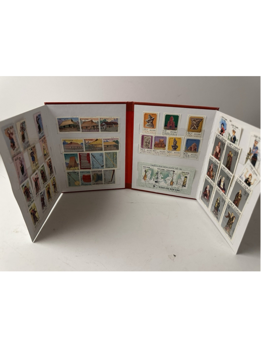 Vintage Vietnam Postage Stamp Presentation Album Booklet Cultural Heritage Ethni